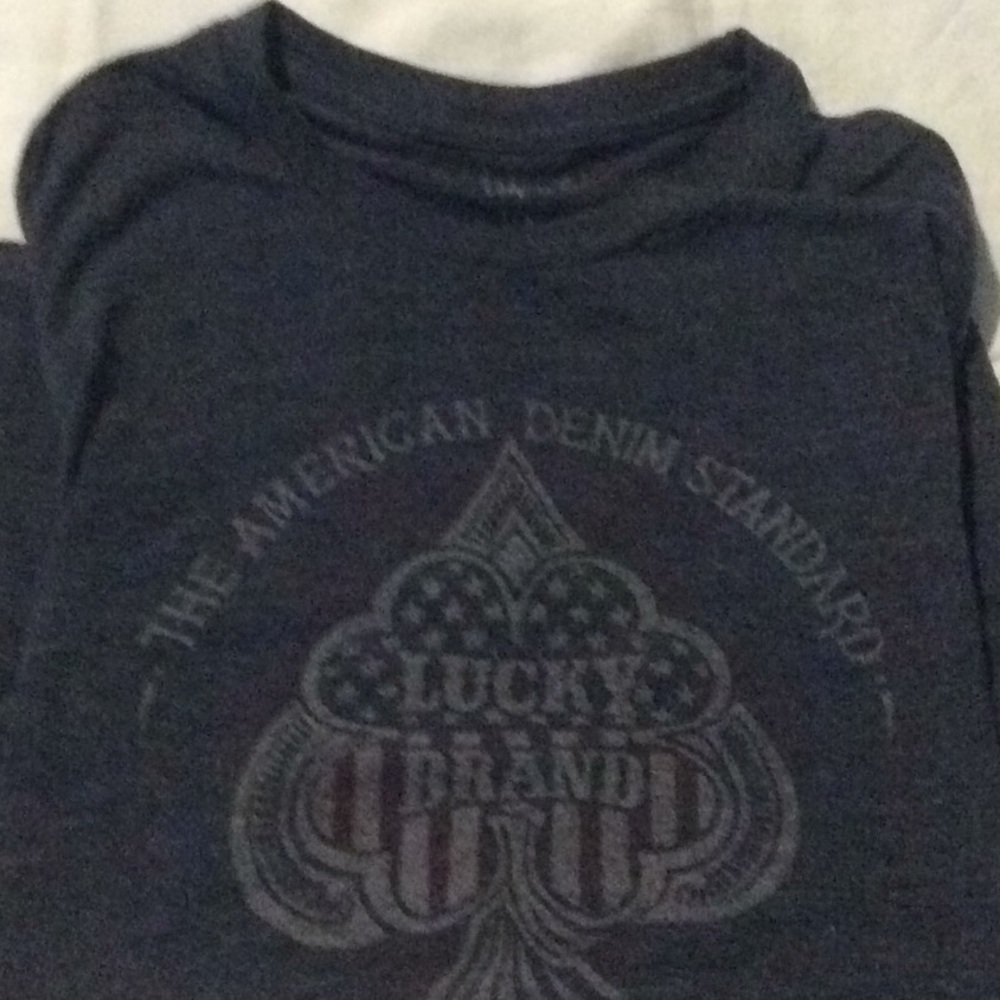 Men’s Lucky Brand T-shirt  blue used T-shirt Lucky